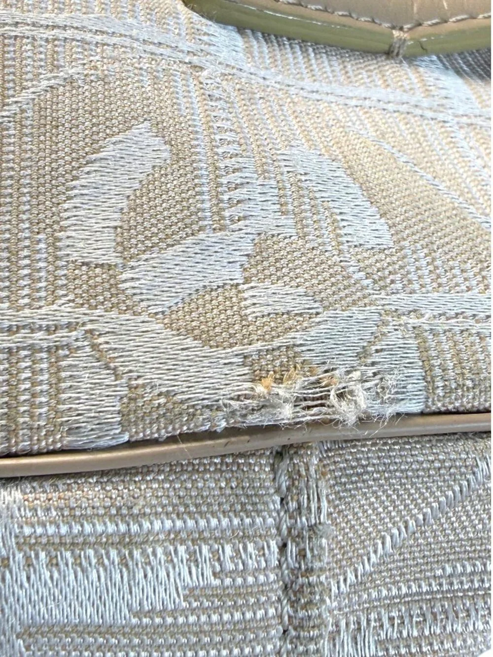 Chanel Vintage Beige Silver CC New Travel Line Bowler Crossbody Satchel with COA